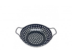 Assadeira wok antiaderente para grelhar na churrasqueira 28 cm - Prana