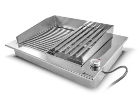 Churrasqueira Eletrica  60x47 em aço inox 304 220 wts jx Metais