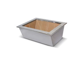 Caixa Braseiro Refrataria 70x50 aço Inox 304 Jx Metais