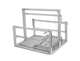 SUPORTE PARA ESPETOS 50x90 EM INOX JX METAIS
