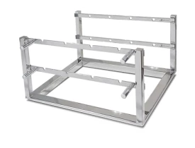 SUPORTE PARA ESPETOS 50x100  EM INOX JX METAIS