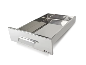 Gaveta Porta Cinza para Churrasqueira inox 35 cm JX metais