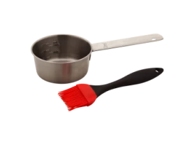 PINCEL DE COZINHA DE SILICONE COM RECIPINTE