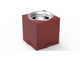 Lareira Ecologica alcool etanol Pira Cubo QC 10 com vidro